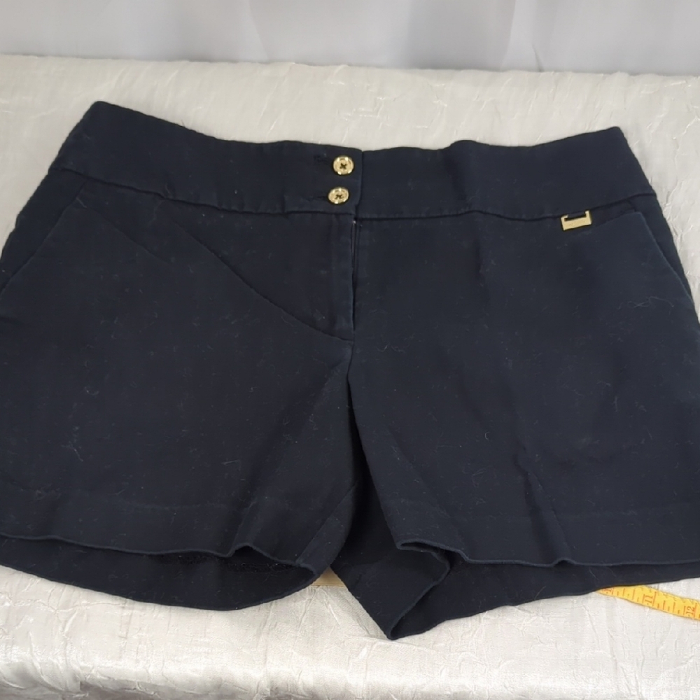 Anne Klein Black High Waist Women's Shorts 32 In W